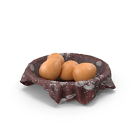 Brown Eggs In Basket PNG & PSD Images