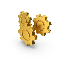 Gold Gears Icon PNG & PSD Images