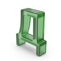 Green Plastics Ukrainian letter д PNG & PSD Images