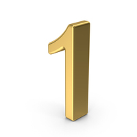 Number 1 PNG & PSD Images