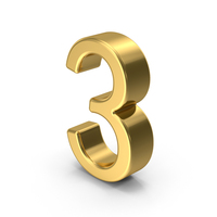 Number 3 PNG & PSD Images