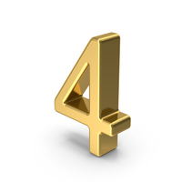 Number 4 PNG & PSD Images