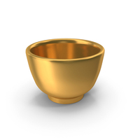 Tea Or Coffee Cup Icon Gold PNG & PSD Images