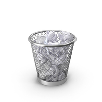 Trash Can And Papers PNG & PSD Images