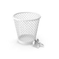 Trash Can And Papers PNG & PSD Images