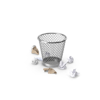 Trash Can And Papers PNG & PSD Images