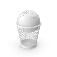 Trash Can World Clay PNG & PSD Images