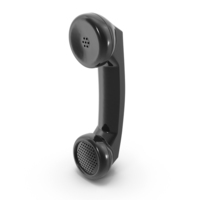 Phone Handset Black PNG & PSD Images