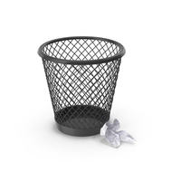 Trash Can And Papers PNG & PSD Images