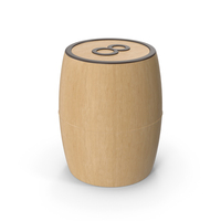 Wooden Number Barrel 8 PNG & PSD Images