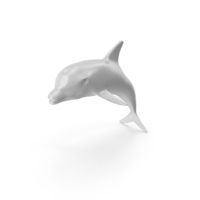 Monochrome Decorative Dolphin PNG & PSD Images