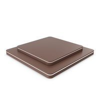 Brown Box Podium White Light. PNG & PSD Images