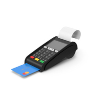 Pos Terminal With Credit Card PNG & PSD Images