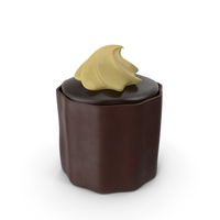Chocolate Candy with Cream Topping PNG & PSD Images
