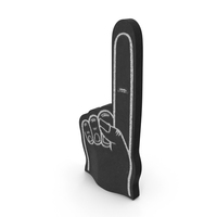 Foam Hand Black PNG & PSD Images