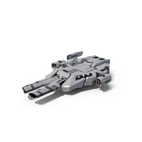 Sci Fi Heavy Turret White PNG & PSD Images