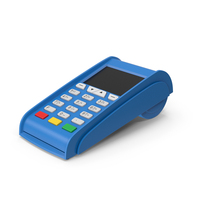 Blue POS Terminal PNG & PSD Images