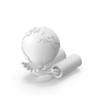 World Globe in Hand PNG & PSD Images
