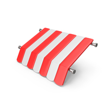 Cartoon Awning Red And White PNG & PSD Images