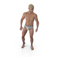 Athletic Male Figure in Underwear PNG & PSD Images