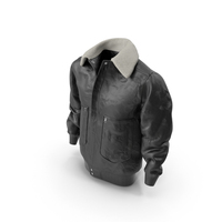 Leather Black Jacket PNG & PSD Images