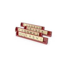 Stand with Letters for Game Scrabble PNG & PSD Images