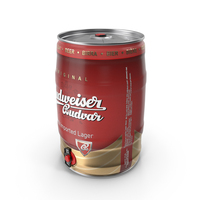 Budweiser Beer 5 Liter Barrel PNG & PSD Images
