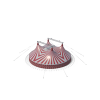Circus Tent Red White Striped PNG & PSD Images