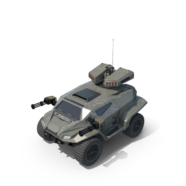 Futuristic Military Vehicle Khaki Color PNG & PSD Images