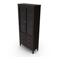 Ikea Hemnes Livingroom Series Glass Door Cabinets PNG & PSD Images