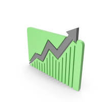 Arrow Bar Chart Growth Market PNG & PSD Images