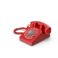 Old Telephone Color Red PNG & PSD Images