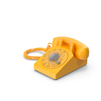 Old Telephone Color Yellow PNG & PSD Images