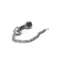 Old Telephone Handset Chrome PNG & PSD Images
