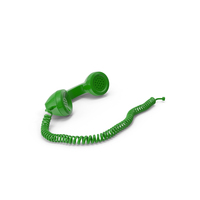 Old Telephone Handset Green PNG & PSD Images