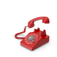 Old Telephone Open Red PNG & PSD Images