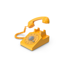Old Telephone Open Yellow PNG & PSD Images