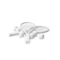 Tennis Rackets With Balls PNG & PSD Images