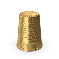 Gold Sewing Thimble PNG & PSD Images