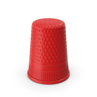 Red Sewing Thimble PNG & PSD Images