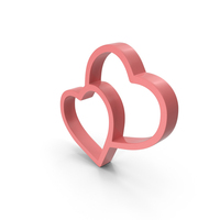 Double Heart Symbol PNG & PSD Images