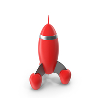 Retro Cartoon Rocket PNG & PSD Images