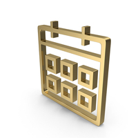 Calendar Icon Gold PNG & PSD Images
