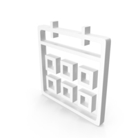 Calendar Icon White PNG & PSD Images