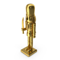Christmas Nutcracker Gold PNG & PSD Images