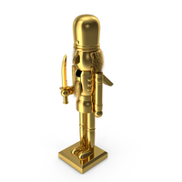 Christmas Nutcracker Gold PNG & PSD Images