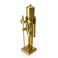 Christmas Nutcracker Gold PNG & PSD Images