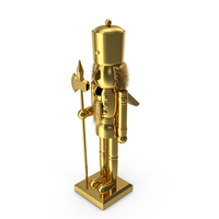 Christmas Nutcracker Gold PNG & PSD Images