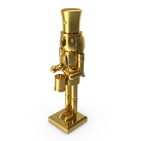 Christmas Nutcracker Gold PNG & PSD Images