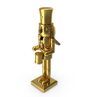 Christmas Nutcracker Gold PNG & PSD Images
